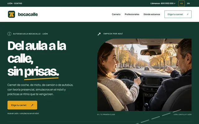 Driving school website
